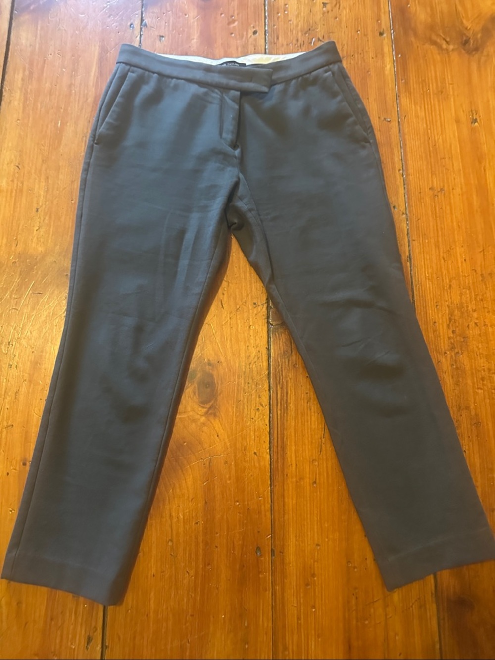 Ann Taylor Black Cropped Dress Pants